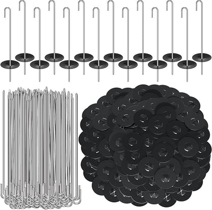 Solar Panel Guard Clips Animal Guard Fastener Animal Roll Kit Stainless Steel Fastener Clips for Solar Panel Bird Wire Pigeon Fence(100 Packs,38 mm)