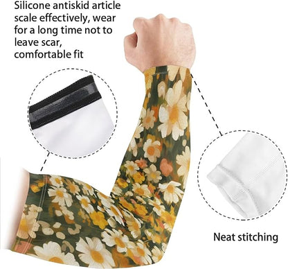 Binienty Unisex Arm Sleeves for Driving, Golf, Cycling, Sports, UV Protector Cooling Arm Sleeves Cover