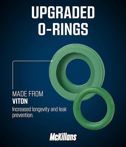 McKillans® Water Hose Quick Connect [UNIVERSAL FIT] 3 Pack - Stainless Steel Garden Hose Quick Connector - Durable Garden Hose Fittings - EASY INSTANT CONNECTION