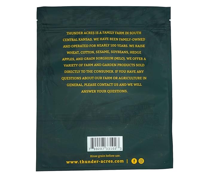 Non-GMO, Thunder Acres Premium Wheat Seed, Cat Grass Seed, Wheatgrass, Hard Red Winter Wheat (2 lbs.)