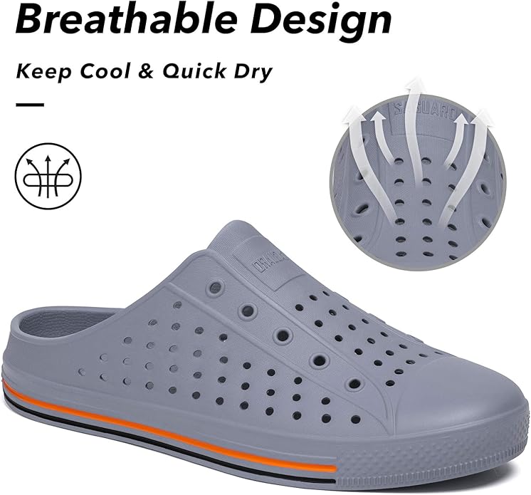 SAGUARO Women's Men's Garden Clogs Shoes Casual Slippers Unisex Quick Drying Sandals Summer Anti-Skid Beach Shoes