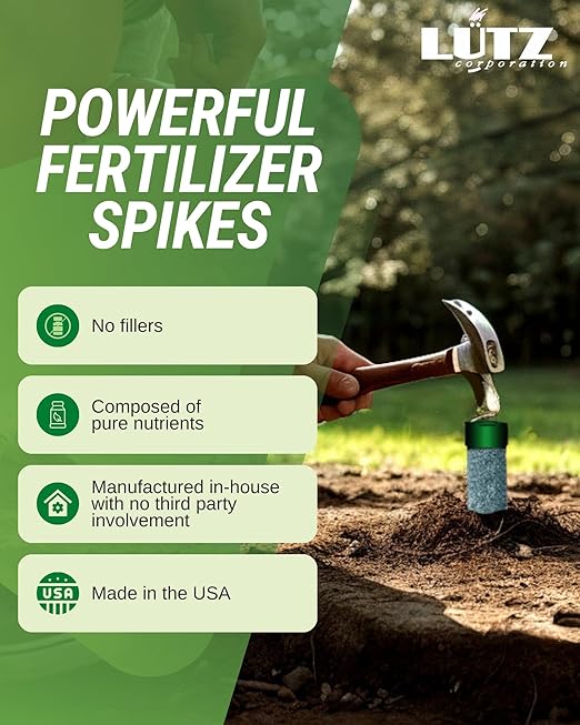 Potassium Palm Tree Fertilizer Spikes, Pack of 125 - Fertilizer Sticks & Plant Food Spikes for Palm Trees & Ferns - Contains Potash, Magnesium, Sulfur & Nitrogen, Essential Nutrients