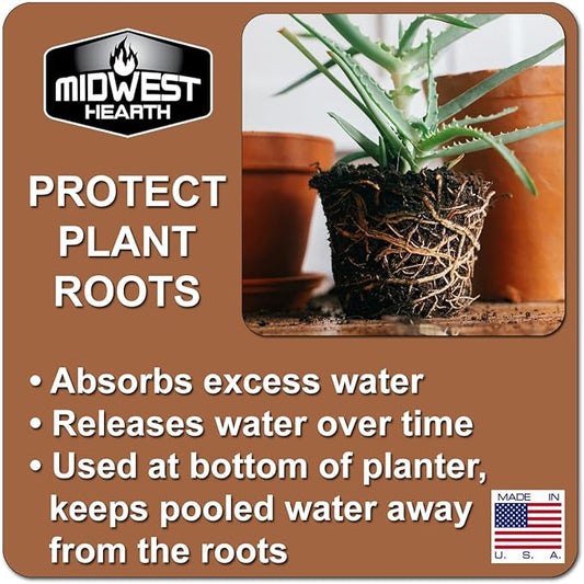 Red Lava Rocks for Plants Natural Horticultural Volcanic Rock (1/4" Size) (Mined in USA) (2-lb Bag)