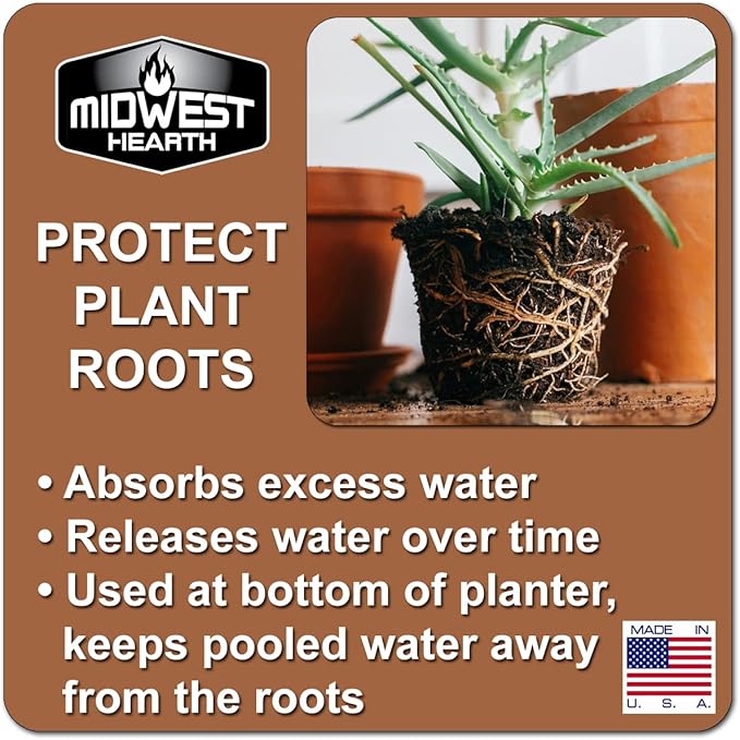Black Lava Rocks for Plants Natural Horticultural Volcanic Rock (1/4" to 1/2" Size) (Mined in USA) (10-lb Bag)