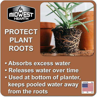 Black Lava Rocks for Plants Natural Horticultural Volcanic Rock (1/4" to 1/2" Size) (Mined in USA) (5-lb Bag)