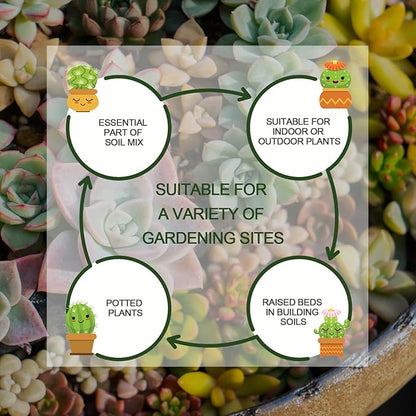 10QT Horticultural Vermiculite Bulk, Organic Vermiculite for Plants, Course Grade Vermiculite for Gardening, for houseplants, for Mushrooms, to Maintain Soil Moisture and Plant Growth(5-8mm)