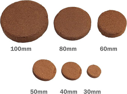 Coco Coir Discs (70mm 50-Pack) - Organic Coconut Coir Seed Starting Discs - Coconut Fiber Seedling Soil for House Plants, Potting Soil, & Indoor Plants - Organic Coco Coir for Plants & Potting Mix