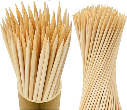 100Pcs 3ft/36in Bamboo Plant Stakes, Garden Stakes, Bamboo Stakes for Tomato, Beans, Potted Plants, Smores Sticks for Fire Pit, Natural Support for Gardening, BBQ, Camping, Home Cooking