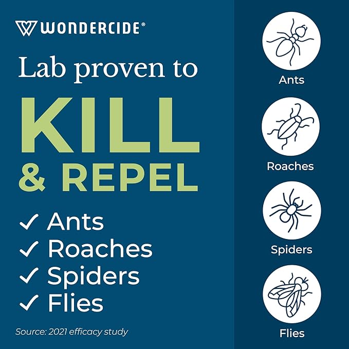 Wondercide - Indoor Pest Control Spray for Home and Kitchen - Ant, Roach, Spider, Fly, Flea, Bug Killer and Insect Repellent - with Natural Essential Oils - Pet and Family Safe — Rosemary 32 oz