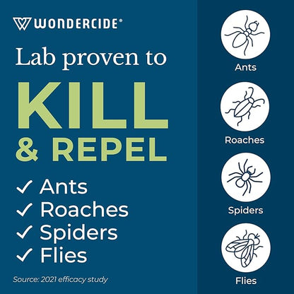 Wondercide - Indoor Pest Control Spray for Home and Kitchen - Ant, Roach, Spider, Fly, Flea, Bug Killer and Insect Repellent - with Natural Essential Oils - Pet and Family Safe — Cedarwood 32 oz