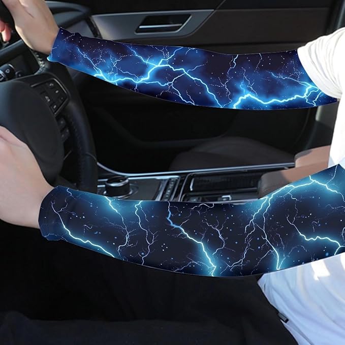 Binienty Unisex Arm Sleeves for Driving, Golf, Cycling, Sports, UV Protector Cooling Arm Sleeves Cover