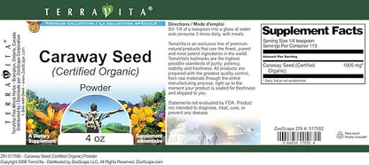 Caraway Seed (Certified Organic) Powder (4 oz, ZIN: 517592) - 3 Pack