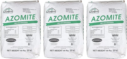 AZOMITE Micronized Bag - 100% Naturally Derived - OMRI Listed – Great for Hemp, Fertilizer, Soil Mixes and Home Gardens - 44 Pounds