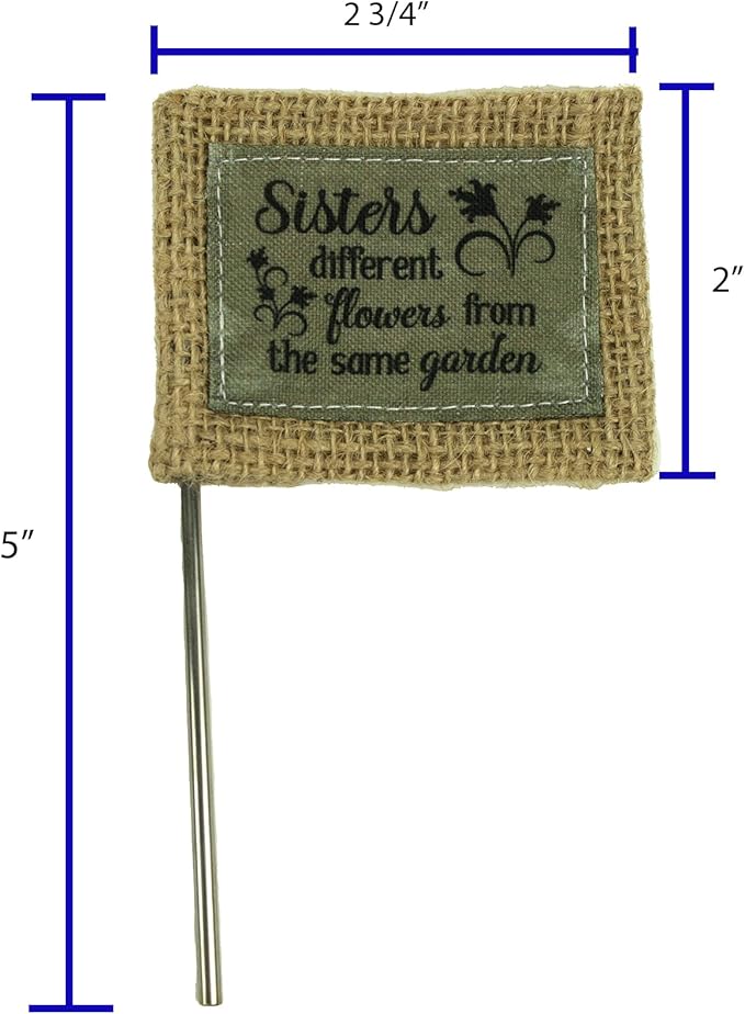 Abbey & CA Gift Sisters Different Flag Flower Pick