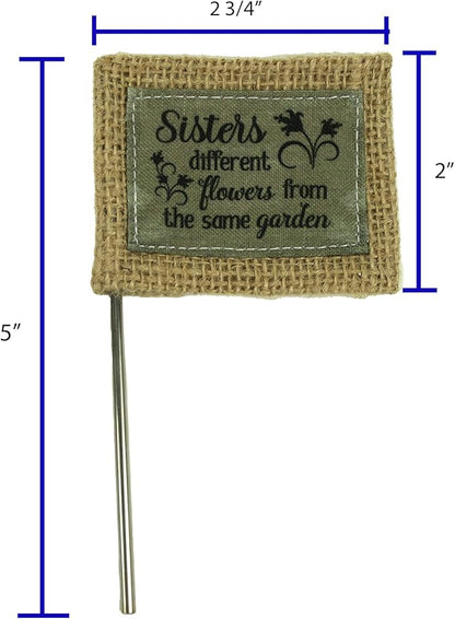 Abbey & CA Gift Sisters Different Flag Flower Pick