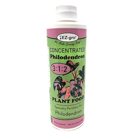 EZ-GRO Liquid Philodendron Fertilizer - Indoor Plant Food with Ratio of 3 1 2 NPK Fertilizer for Philodendron Plants | Premium Indoor Plant Fertilizers for Healthy Growth