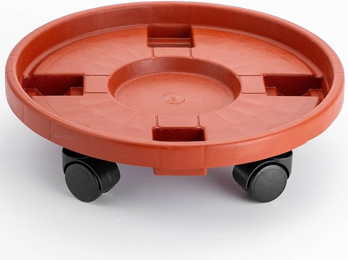 13” Plant Caddy with Wheels Round Rolling Plant Stand for Indoor and Outdoor Use, 200lbs Heavy Duty Rolling Dolly for Patio, Lawn & Garden