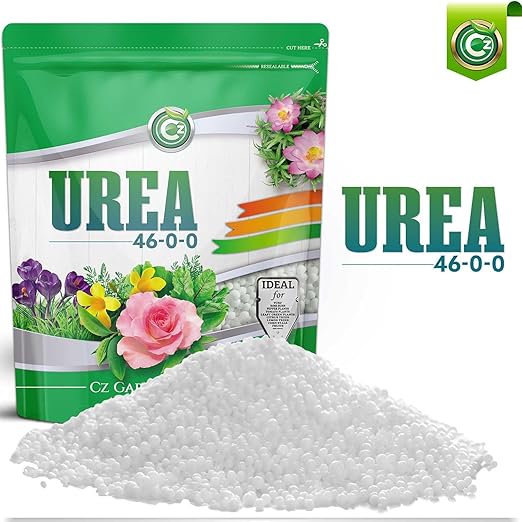 Urea Fertilizer 46-0-0 Made in USA - 10LB Plant Food for Indoor/Outdoor Flowers & Gardens - Promotes Lush Growth - Lettuce, Green Lawns, Fruit, Vegetables, Citrus Trees, Tie Dye Granules Prills