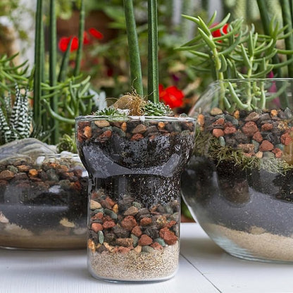 TOPZEA 12lb Mix Lava Rocks Pebbles for Plant, Potting Soil Decorative Landscaping Gritty Pumice, Volcanic Stone Gravel for Bonsai Succulent Cactus, Vase Filler, Fairy Gardening, Top Dressing