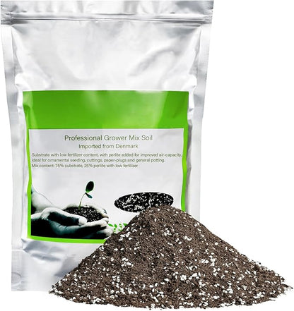 Succulent Cactus Potting Soil Mix (12 qt), All-Purpose Garden Potting Mix for Indoor Outdoor Plants, Quick Drain Houseplant Orchid Bonsai Perlite Soil, Ready-to-Use, Resealable Bag Design