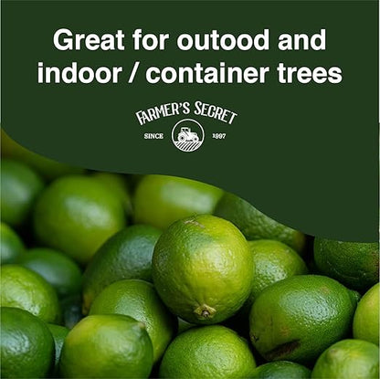 Farmer's Secret Citrus Tree Booster Fertilizer (128oz) - Super Concentrated - Formulated for All Citrus Trees Including All Types of Lemons, Limes, and Oranges - Outdoor and Indoor/Container Trees