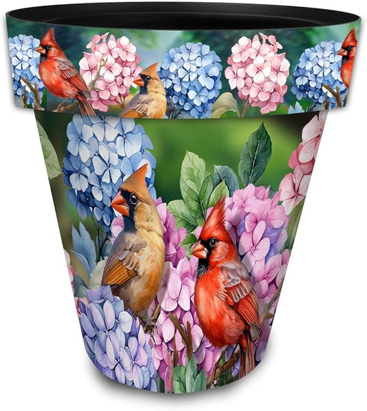 Briarwood Lane Perched Cardinals Large Planter