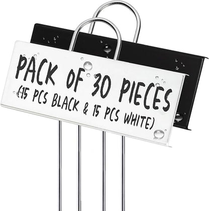 Outland Living 30-Pack 11" Reusable Outdoor Plant Label - with Weatherproof Powder Coated Carbon Steel Plate Perfect for Herbs, Flowers, Vegetable Garden