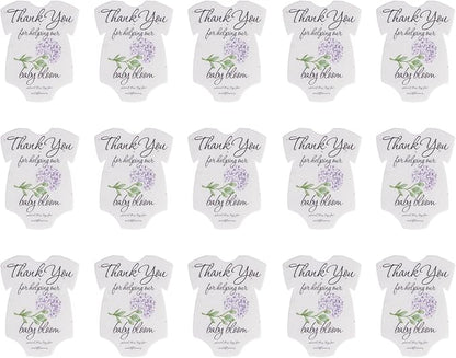 Onesie Seed Paper – 15 Hydrangea Shower Favors for Guests with Wildflower Seeds, Writable & Plantable, Shower Favor Gifts for Guest