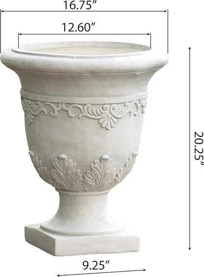 Christopher Knight Home Antique Moroccan Urn Planter, 20", White