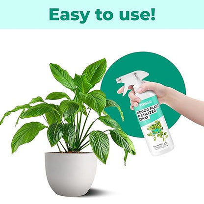 Indoor Plant Fertilizer Spray, Gentle Foliar Feeding Spray for Healthy Leaves and Plants, Liquid Fertilizer by TPS Plant Foods, 16oz (475ml)