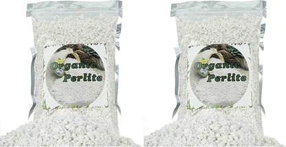 Organic Perlite for Plants, Soil Amendment for Enhanced Drainage and Growth, Ideal for Potting Mixes (1 Quart) (Pack of 2)