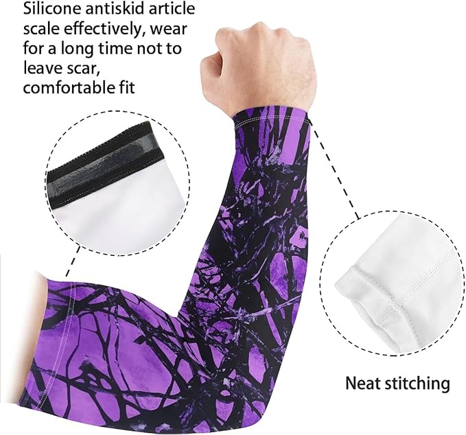 Binienty Unisex Arm Sleeves for Driving, Golf, Cycling, Sports, UV Protector Cooling Arm Sleeves Cover