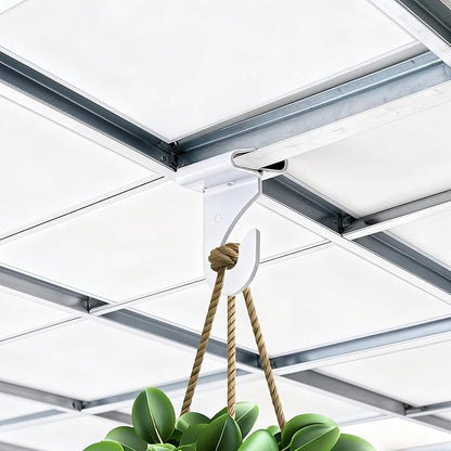 30 Pairs Drop Ceiling Hooks Heavy Duty Drop Ceiling Hook for Hanging Ceilings Hanging Hook Ceiling-Grid Hangers Ceilings Hooks for Classroom Hang Plants & Decorations Classroom Grid Office Wedding
