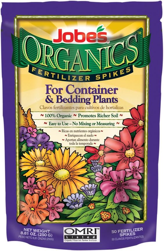 Jobes Organics Fertilizer Spikes 3-5-6 - Pack of 50