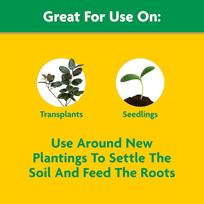 Miracle-Gro Quick Start Planting and Transplant Starting Solution, For Flower and Vegetable Plants, Concentrate Mix with Water, 48 oz.