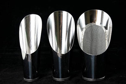 3 Pcs Set Japanese Stainless Bonsai Soil Scoop with 1 Mesh - Potting & Mixing Tool (U-1)