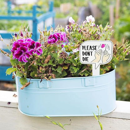 15 PCS Plant Labels,Wooden Funny Garden Labels,15 Styles Assorted Shapes Words Plants Tags Plant Labels Garden Markers for Vegetables Succulent Flowers Greenery Potted Plants