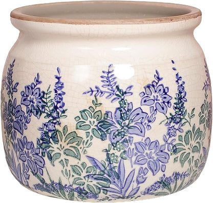Pots for Plants, Ceramic Planters for Indoor/Outdoor Plants, 6.29'' Plant Pots Indoor with Drainage, Vase & Planters, Vintage Rustic Pots for Indoor Plant, House & Home Decor, Vintage Blue