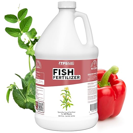 Fish Fertilizer, Complete Liquid Fish Plant Food,1 Gallon (128 oz)