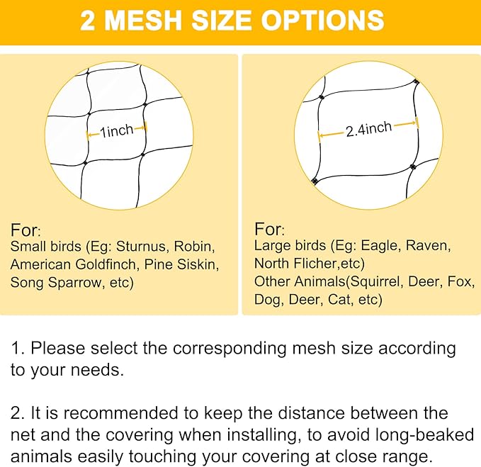 Bird Netting for Chicken Coop, 25'x50' with 2.4" Square Mesh Poultry Netting Heavy Duty Nylon Nettings for Garden, Aviary Net Fruit Tree Nettings