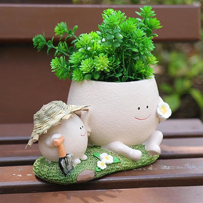Face Planter Pots Cute Plant Pot for Plants, Unique Lovely Flower Pot Succulent Planter Pots Gift Idea for Mother Christmas