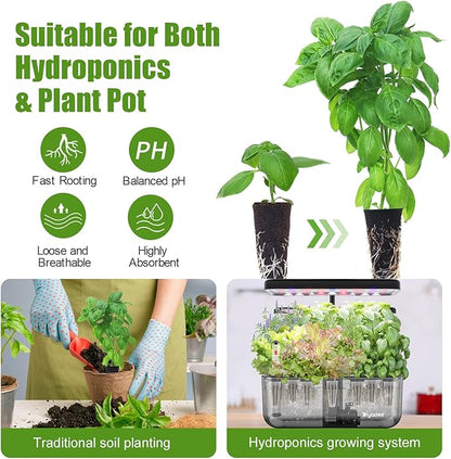 Gourmet Lettuce Seed Pod Kit for AeroGarden, iDoo, Ahopegarden, MuFGA with Nutrient Solution, Hydroponics Growing Kit for Indoor Garden System (12-Pod)