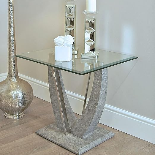 Custom Cut Glass 1/2" Thick - Clear Tempered Glass Cut to Size - Square Replacement Glass for Tabletops, Glass Shelves, Windows with Bevel Edge by Fab Glass and Mirror