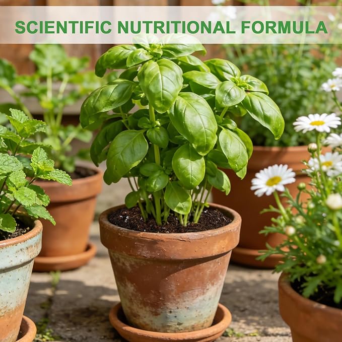 Organic Potting Soil Mix for Indoor Plants & Herb Gardens 2qt- All-Purpose Nutrient-Rich Natural Soil