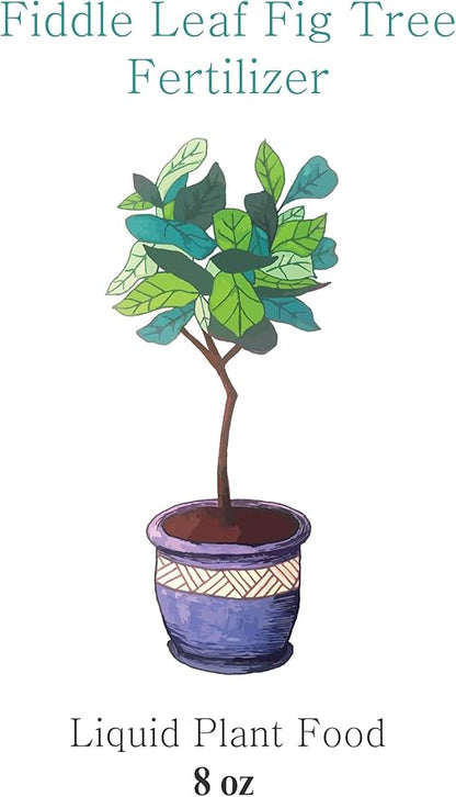 Fiddle Leaf Fig Tree Fertilizer | Ficus Plant Food | Improves Leaves and Branches | Potted Indoor Trees and House Plants Treatment by Aquatic Arts