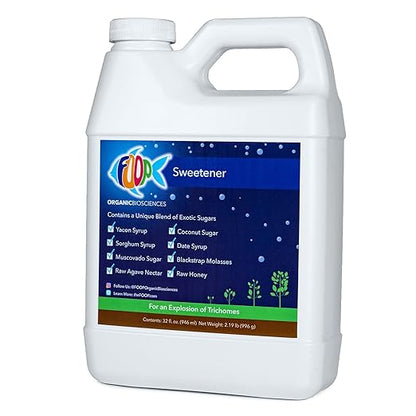 FOOP Sweetener: Organic Terpene Enhancer for Plants | Creates an Explosion of Trichomes | Contains 8 Organic Sugars | Works with All Growing Media and Nutrient Lines (32oz)