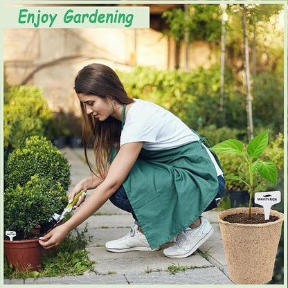 100 Pcs Plant Labels - White Plastic Garden Plant Tags (10cm)