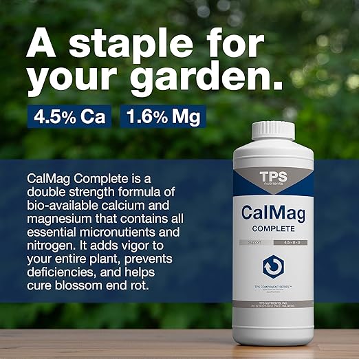 Cal-Mag Complete, Calcium Magnesium Iron and Micronutrients Fertilizer and Supplement by TPS Nutrients, 1 Quart (32 oz)