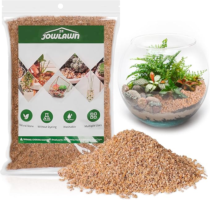 Coarse Silica Sand 3lb Succulent Rocks Stones Potting Horticultural Grit Cactus Bonsai Soil, Decorative Rocks Gravel for Potted Plant, Fairy Garden, Aquarium, Terrarium, DIY