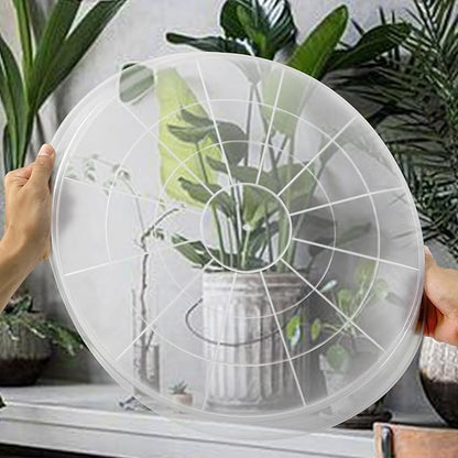 4 Pack Clear Plant Saucer 4 6 8 10 12 14 16 18 20 22 Inch Plant Trays for Pots, Plastic Extra Large Planter Saucers for Outdoors Indoors, Drip Catcher Water Tray for Plants (10 Inch)